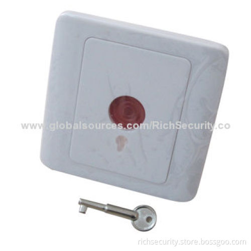 Fireproof casing 86*86 panic button with key